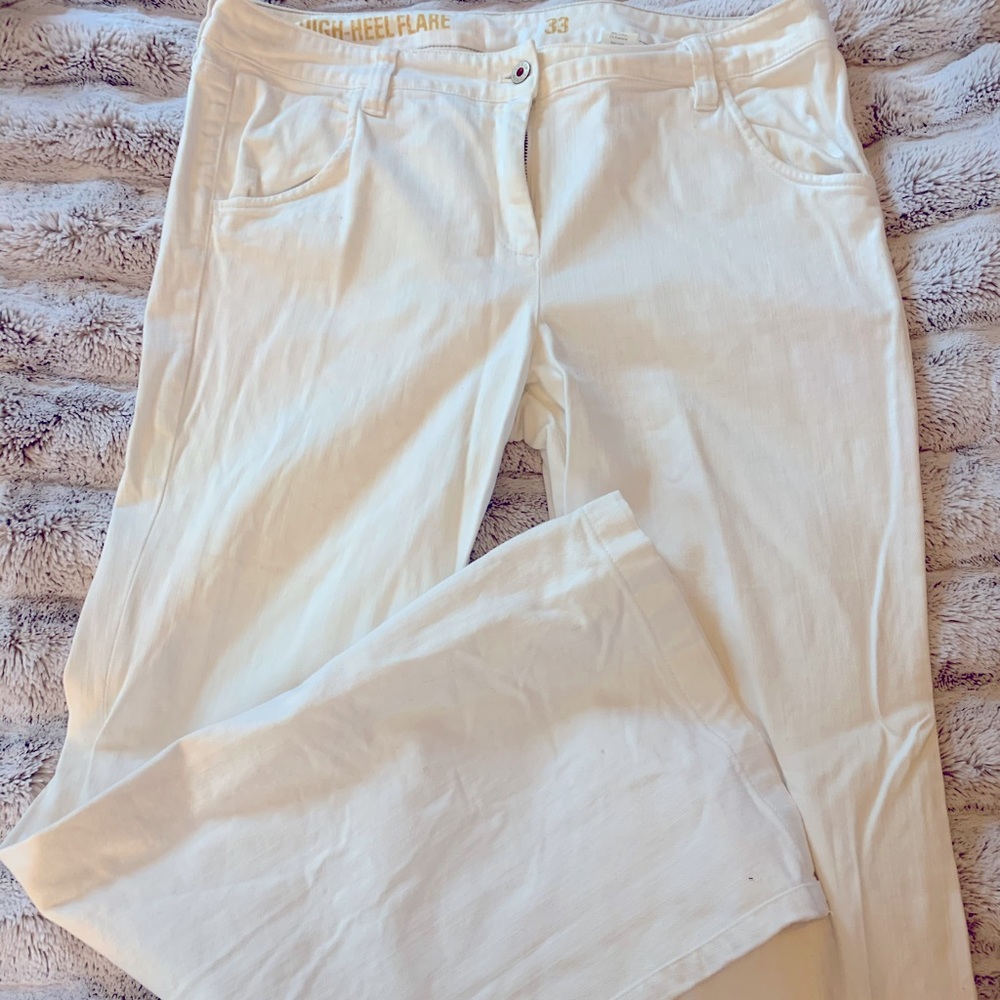 White High Heel Flare jeans from J.Crew
